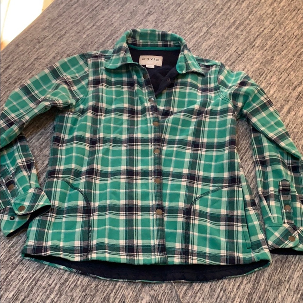 **📍2/$20** Plaid Orvis Shirt Jacket